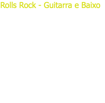 Rolls Rock - Guitarra e Baixo Em parceria com a Music Maker, desenvolvemos para a Banda Rolls Rock duas artes personalizadas, para uma Les Paul e um Baixo 6 Cordas. Todo o projeto foi finalizado na Music Maker Custom Guitars.